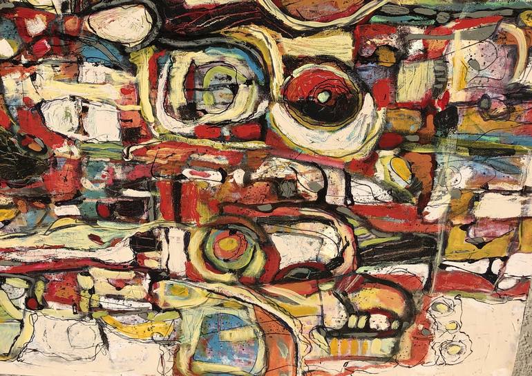 Original Abstract Expressionism Abstract Painting by Jeffrey Davies 