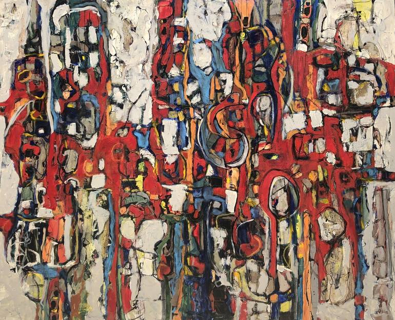 Original Abstract Expressionism Abstract Painting by Jeffrey Davies 