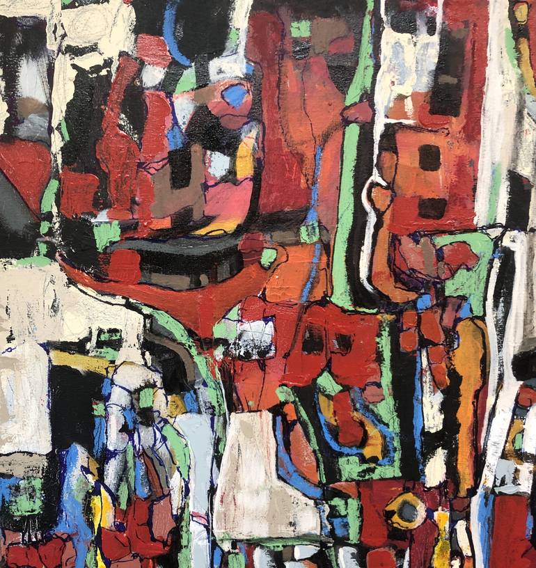 Original Abstract Expressionism Abstract Painting by Jeffrey Davies 