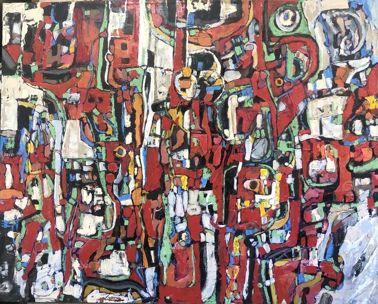 Original Abstract Expressionism Abstract Painting by Jeffrey Davies 