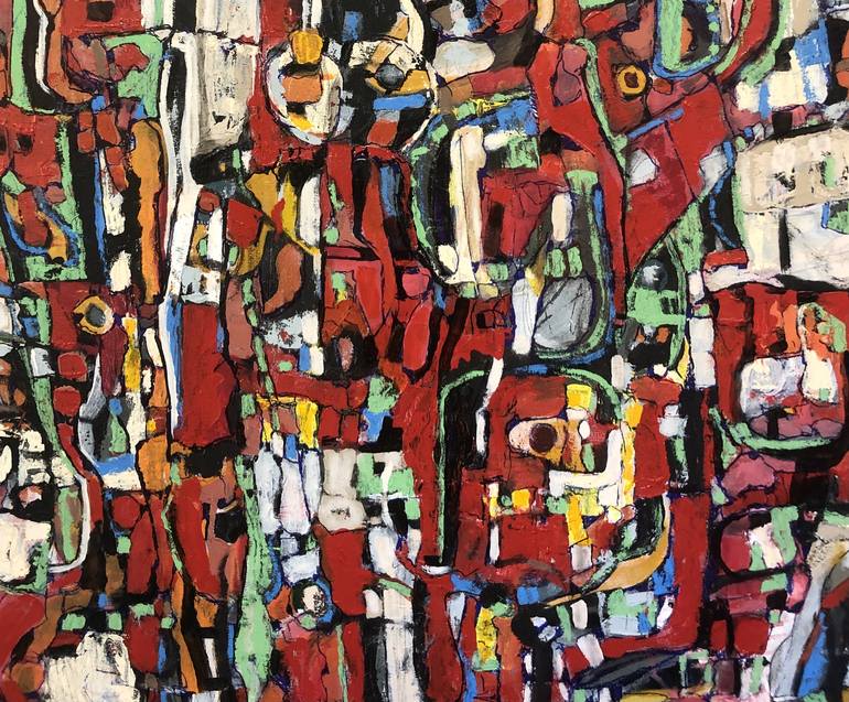 Original Abstract Expressionism Abstract Painting by Jeffrey Davies 