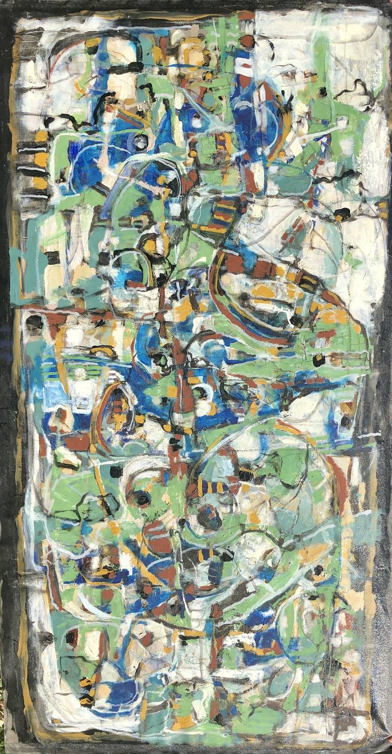 Original Abstract Expressionism Abstract Painting by Jeffrey Davies 