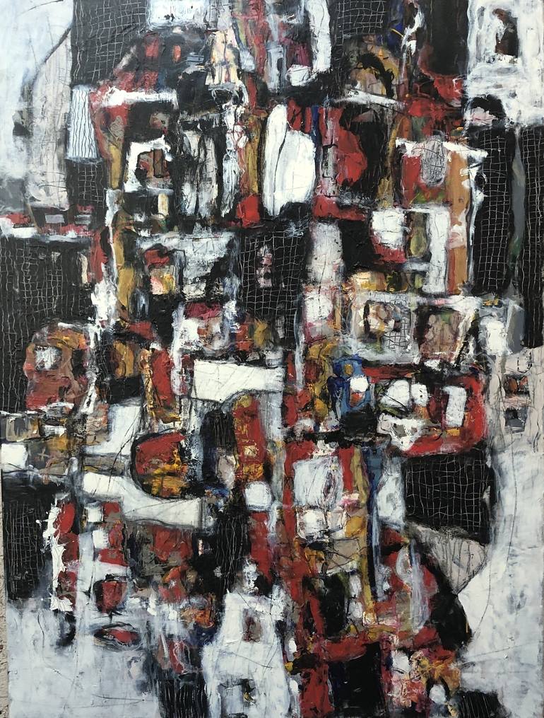 Original Abstract Expressionism Abstract Painting by Jeffrey Davies 