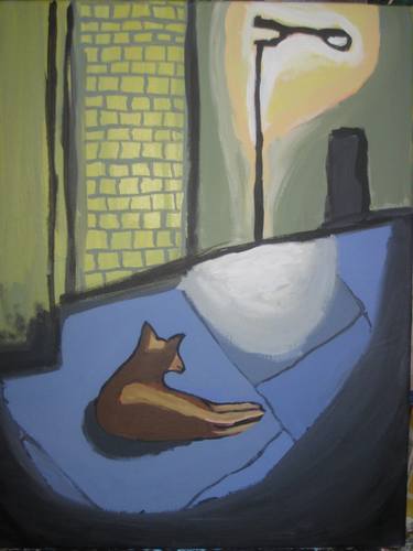 Saatchi Art Artist Travis Hopkins; Paintings, “Dog in an alley” #art