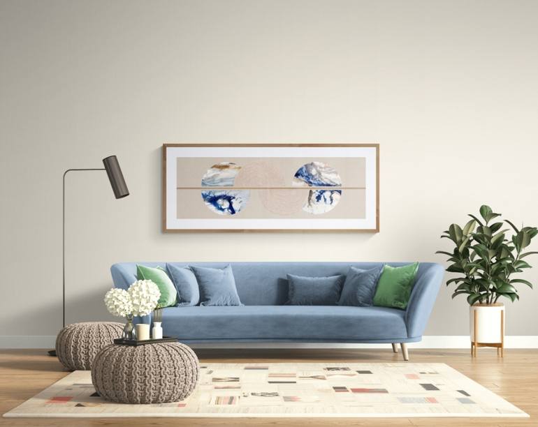 Original Geometric Abstract Painting by Rachel Pedrana