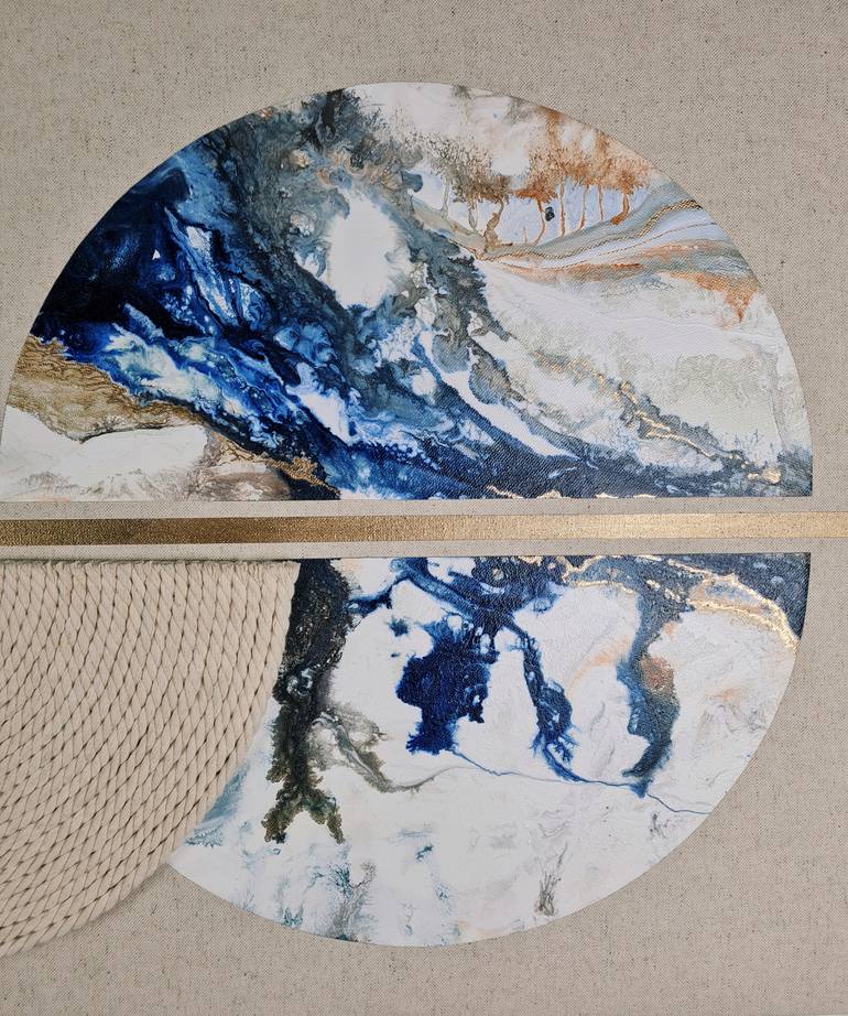 Original Geometric Abstract Painting by Rachel Pedrana
