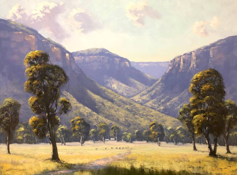 The Capertee Valley Painting by John Rice | Saatchi Art