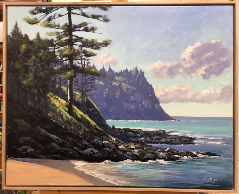 Original Impressionism Seascape Painting by John Rice