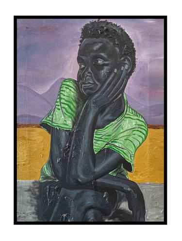 Original Figurative Women Painting by Clinton Artisto