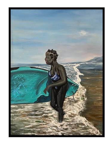Original Portraiture Women Painting by Clinton Artisto