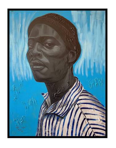 Original Portraiture Men Painting by Clinton Artisto