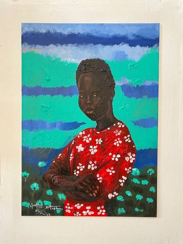 Original Portraiture Women Painting by Clinton Artisto