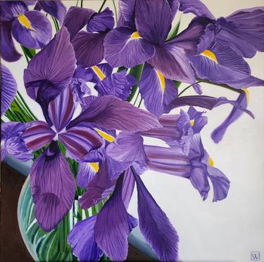 Original Photorealism Floral Paintings by Waqeea Chaudhry
