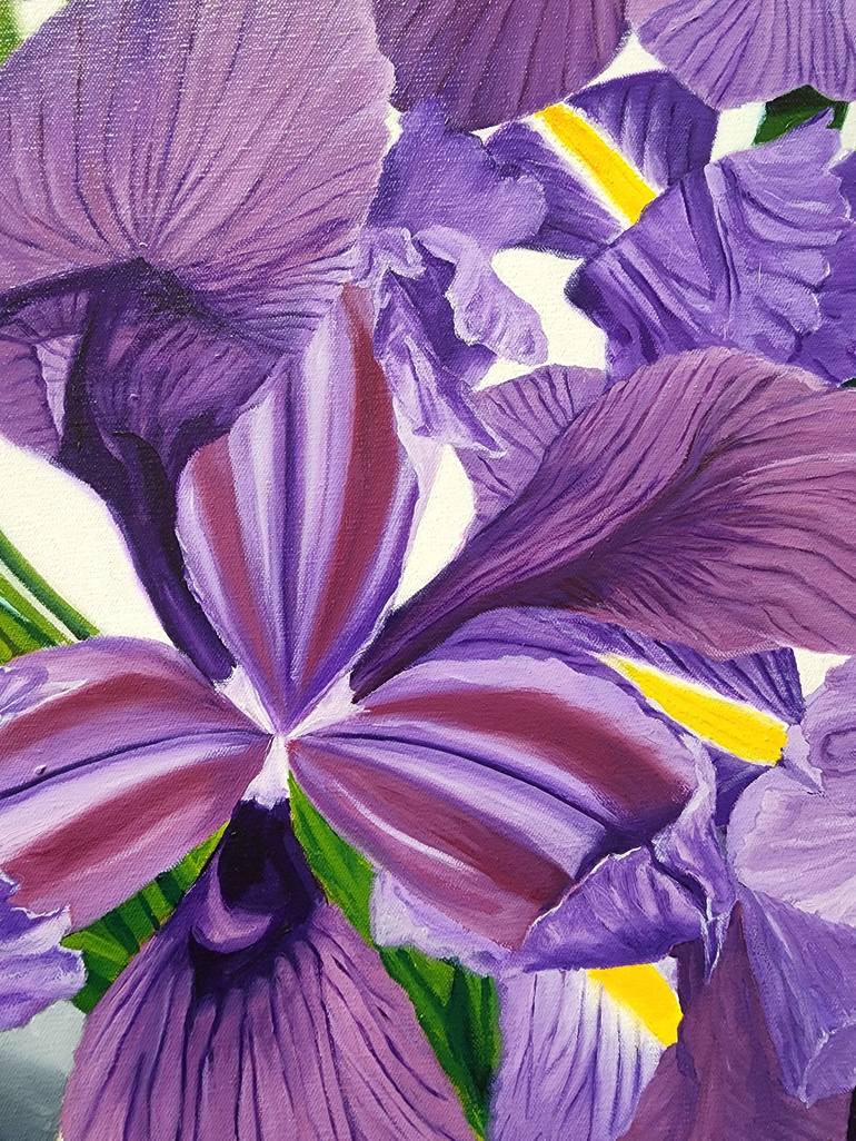 Original Floral Painting by Waqeea Chaudhry