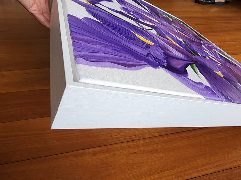 Original Photorealism Floral Painting by Waqeea Chaudhry