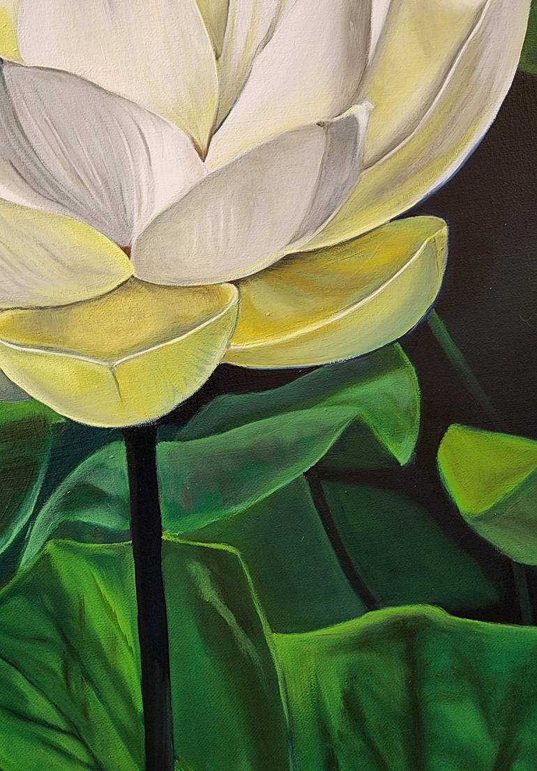 Original Contemporary Floral Painting by Waqeea Chaudhry