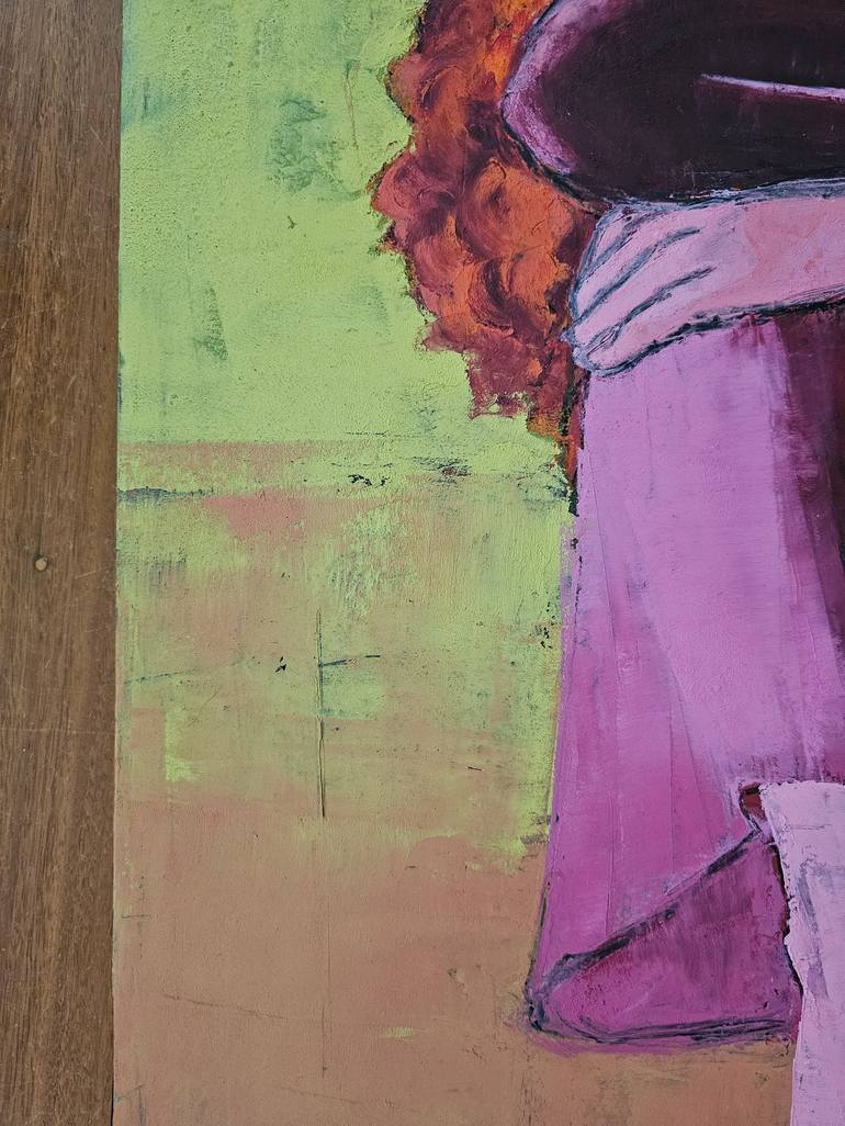 Original Abstract Expressionism Women Painting by Waqeea Chaudhry