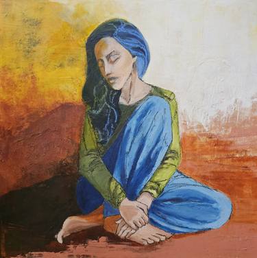 Original Women Painting by Waqeea Chaudhry