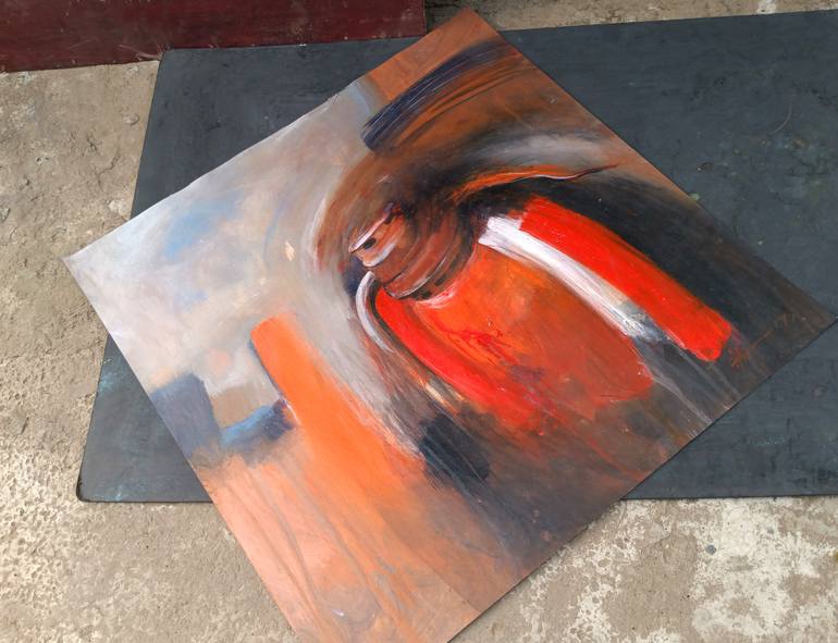 Original Art Deco Abstract Painting by Tanvir  Ahmed
