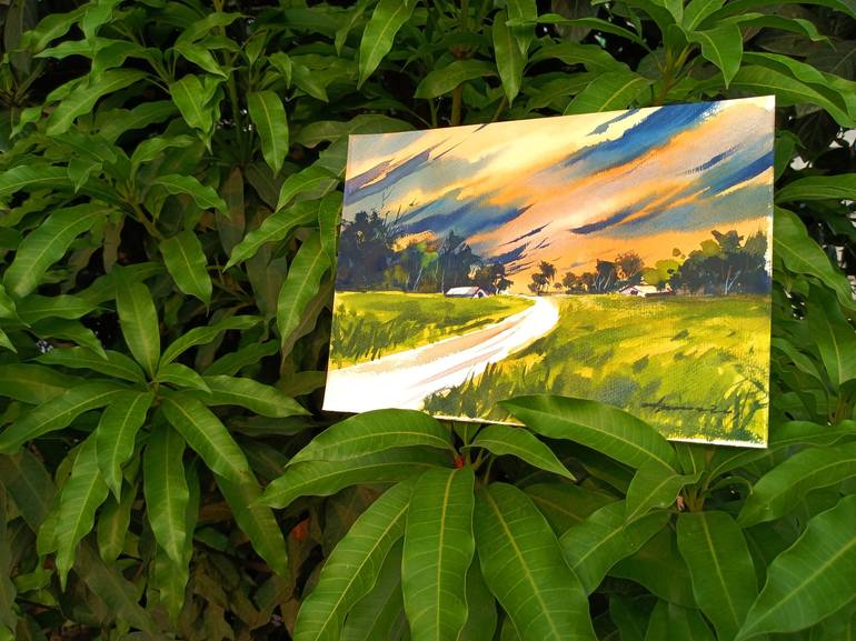 Original Impressionism Landscape Painting by Tanvir  Ahmed