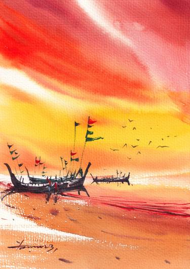 Original Realism Seascape Paintings by Tanvir Ahmed khan