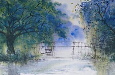 Print of Impressionism Landscape Paintings by Tanvir Ahmed