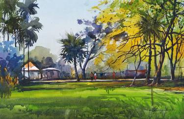 Original Landscape Paintings by Tanvir Ahmed khan