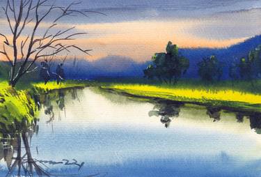 Original Landscape Paintings by Tanvir Ahmed khan