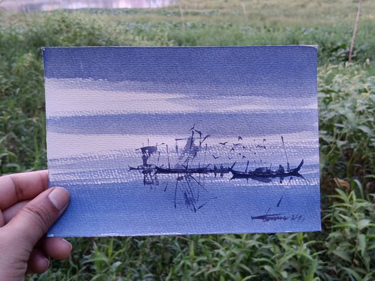 Original Impressionism Landscape Painting by Tanvir  Ahmed
