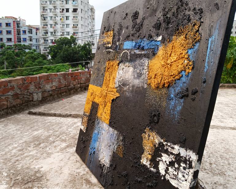 Original Art Deco Abstract Painting by Tanvir  Ahmed