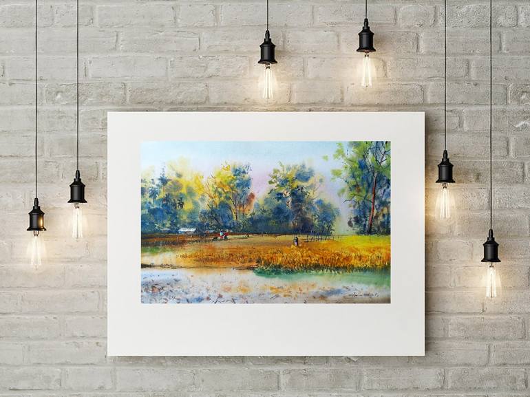 Original Impressionism Landscape Painting by Tanvir  Ahmed