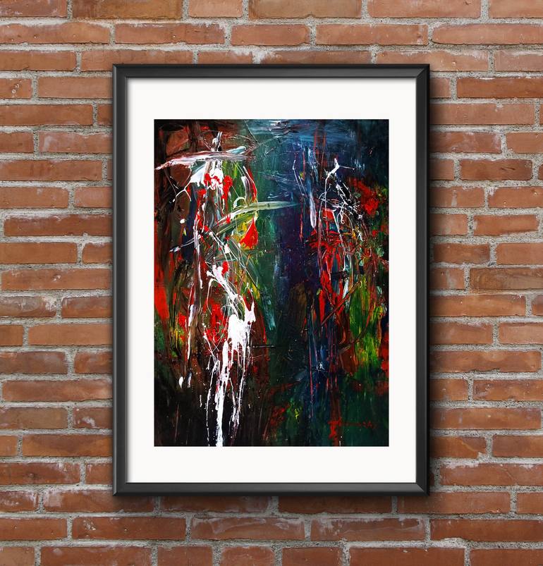 Original Abstract Expressionism Abstract Painting by Tanvir  Ahmed