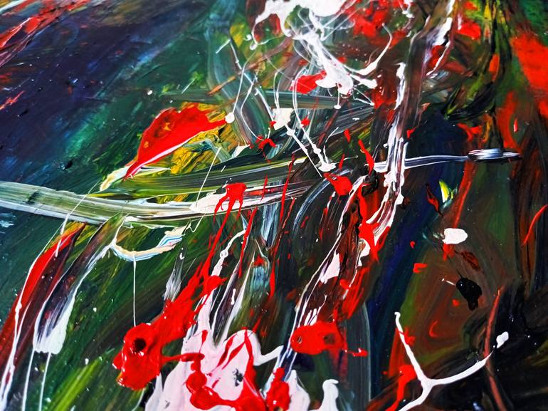 Original Abstract Expressionism Abstract Painting by Tanvir  Ahmed