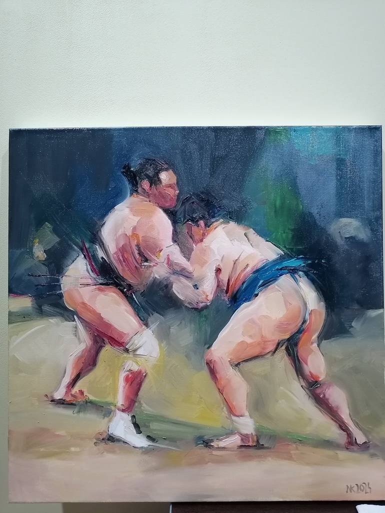 Original Sports Painting by Katarzyna Najmrocka