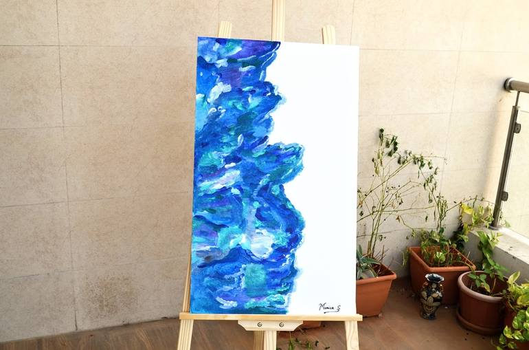 Original Abstract Water Painting by Monica Stanley