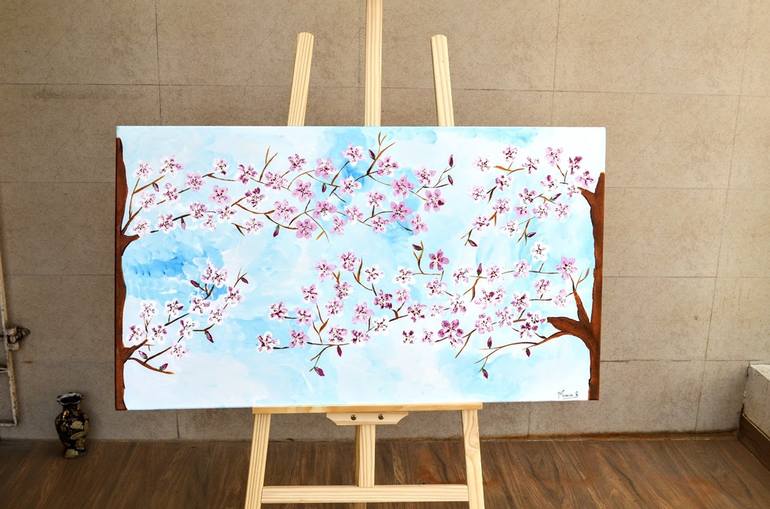 Original Floral Painting by Monica Stanley