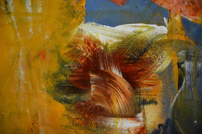 Original Abstract Expressionism Abstract Painting by Theodor Anghel