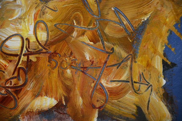 Original Abstract Expressionism Abstract Painting by Theodor Anghel