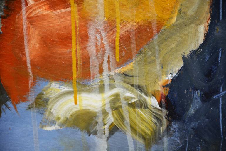 Original Abstract Expressionism Abstract Painting by Theodor Anghel