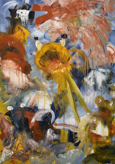 Original Abstract Expressionism Abstract Paintings by Theodor Anghel