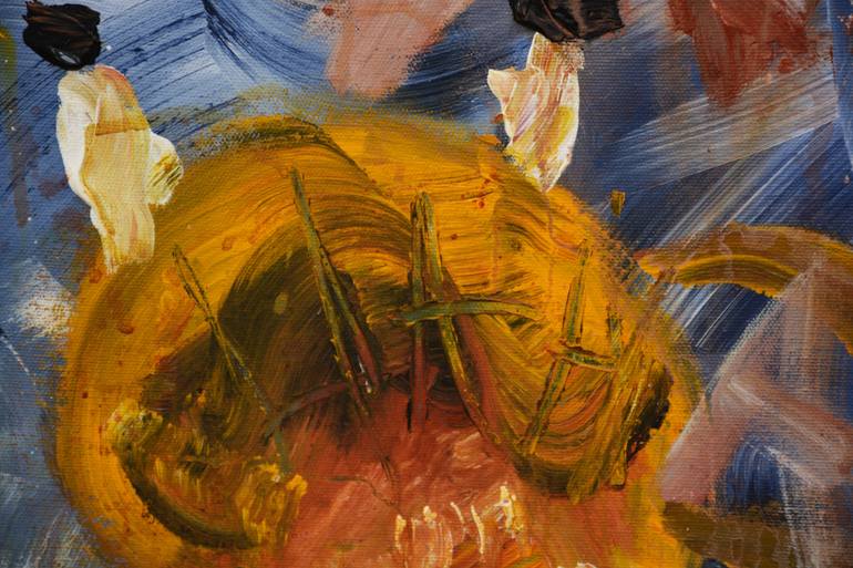 Original Abstract Expressionism Abstract Painting by Theodor Anghel