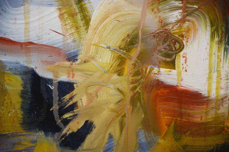 Original Abstract Expressionism Abstract Painting by Theodor Anghel