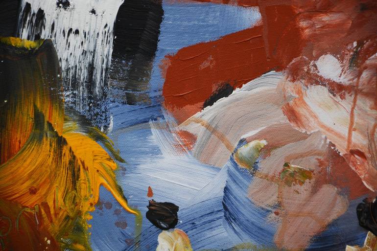 Original Abstract Expressionism Abstract Painting by Theodor Anghel