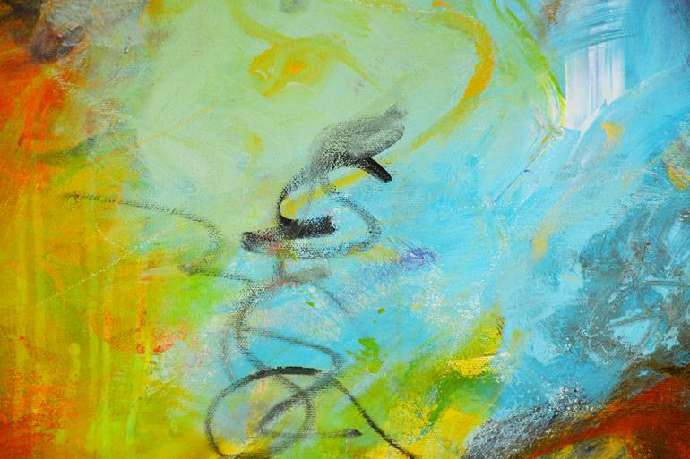 Original Abstract Expressionism Abstract Painting by Theodor Anghel