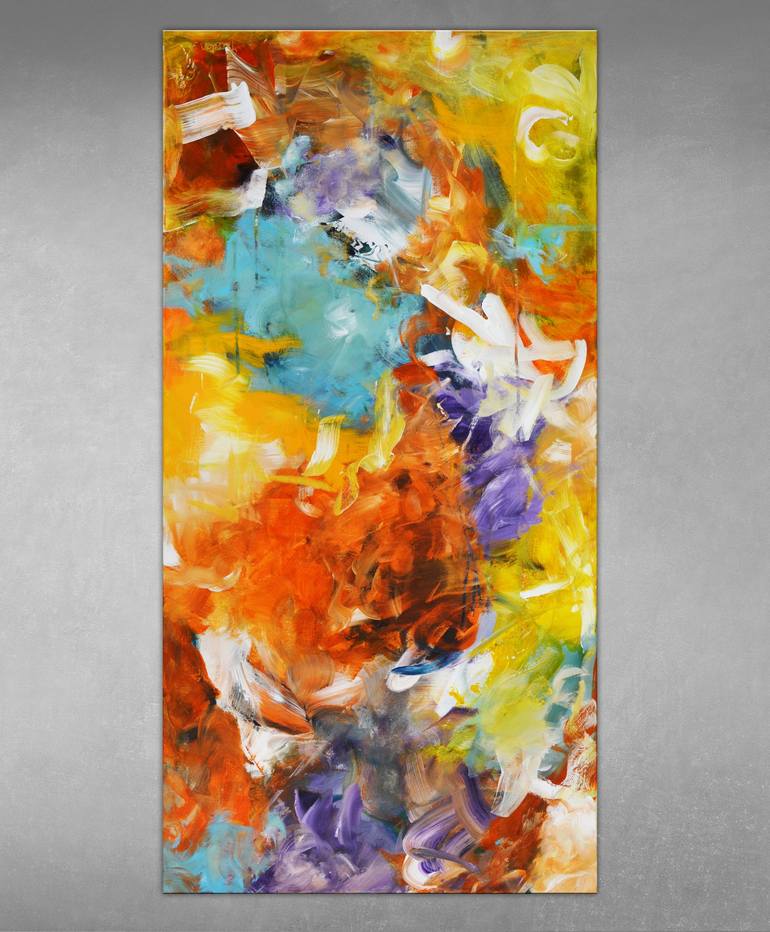 Original Abstract Expressionism Abstract Painting by Theodor Anghel