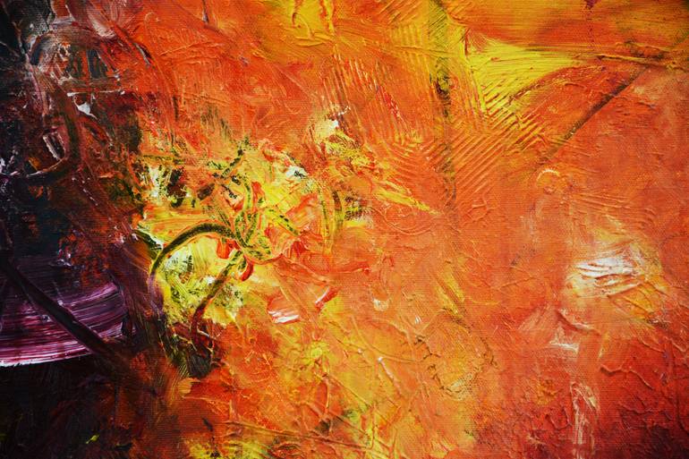 Original Abstract Expressionism Abstract Painting by Theodor Anghel