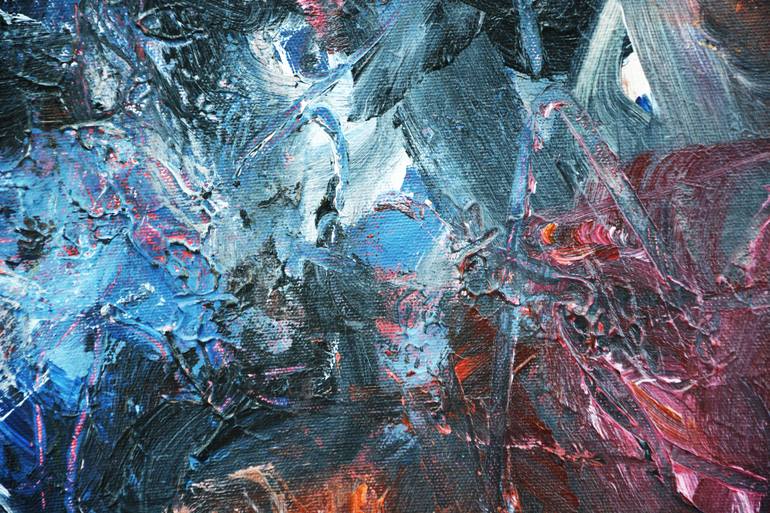 Original Abstract Expressionism Abstract Painting by Theodor Anghel