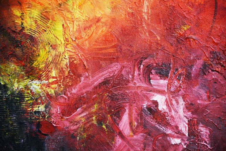Original Abstract Expressionism Abstract Painting by Theodor Anghel