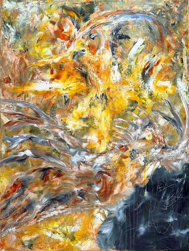 Original Symbolism Abstract Painting by Theodor Anghel