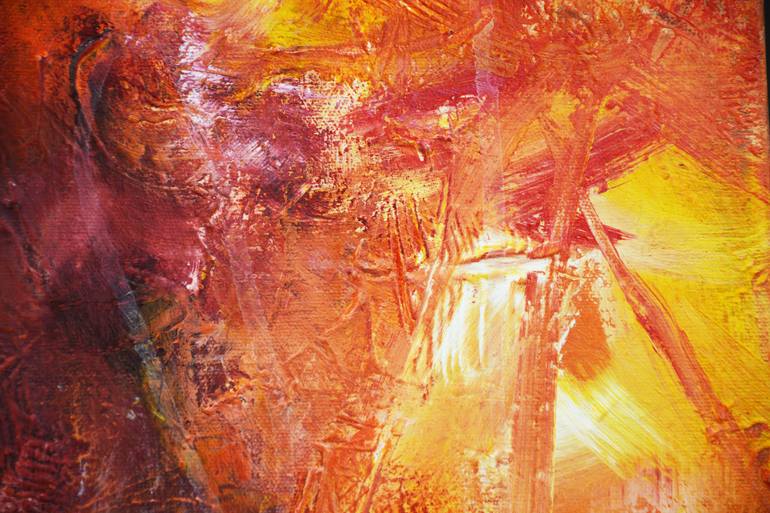 Original Abstract Expressionism Abstract Painting by Theodor Anghel